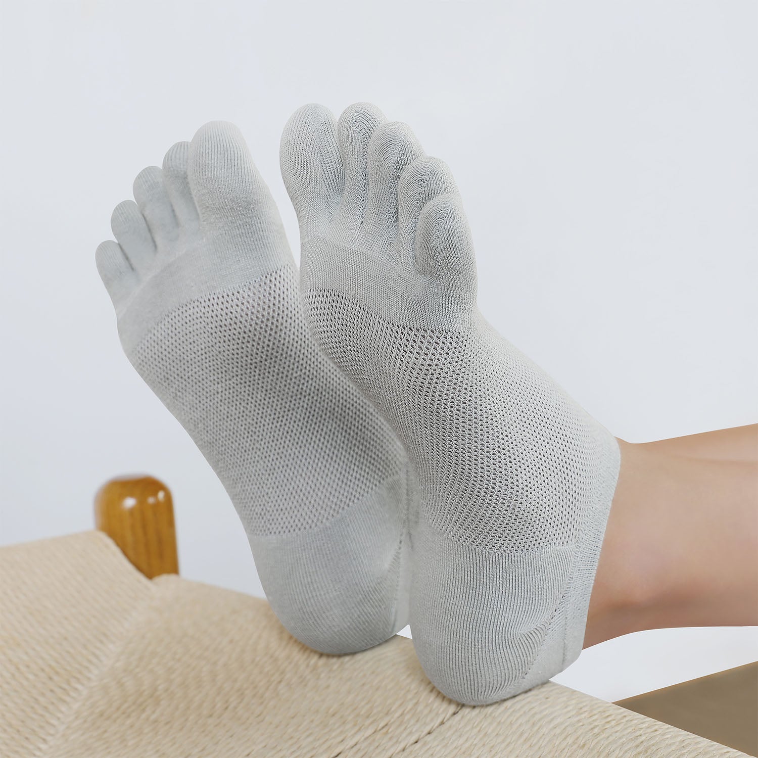 HABITER Women's Toe socks Cotton Lightweight No Kuwait